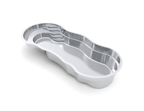 Leisure Pools Riviera fiberglass pool shape
