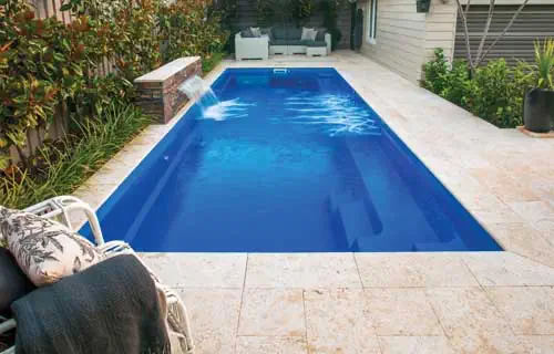 Leisure Pools Harmony fiberglass swimming pool