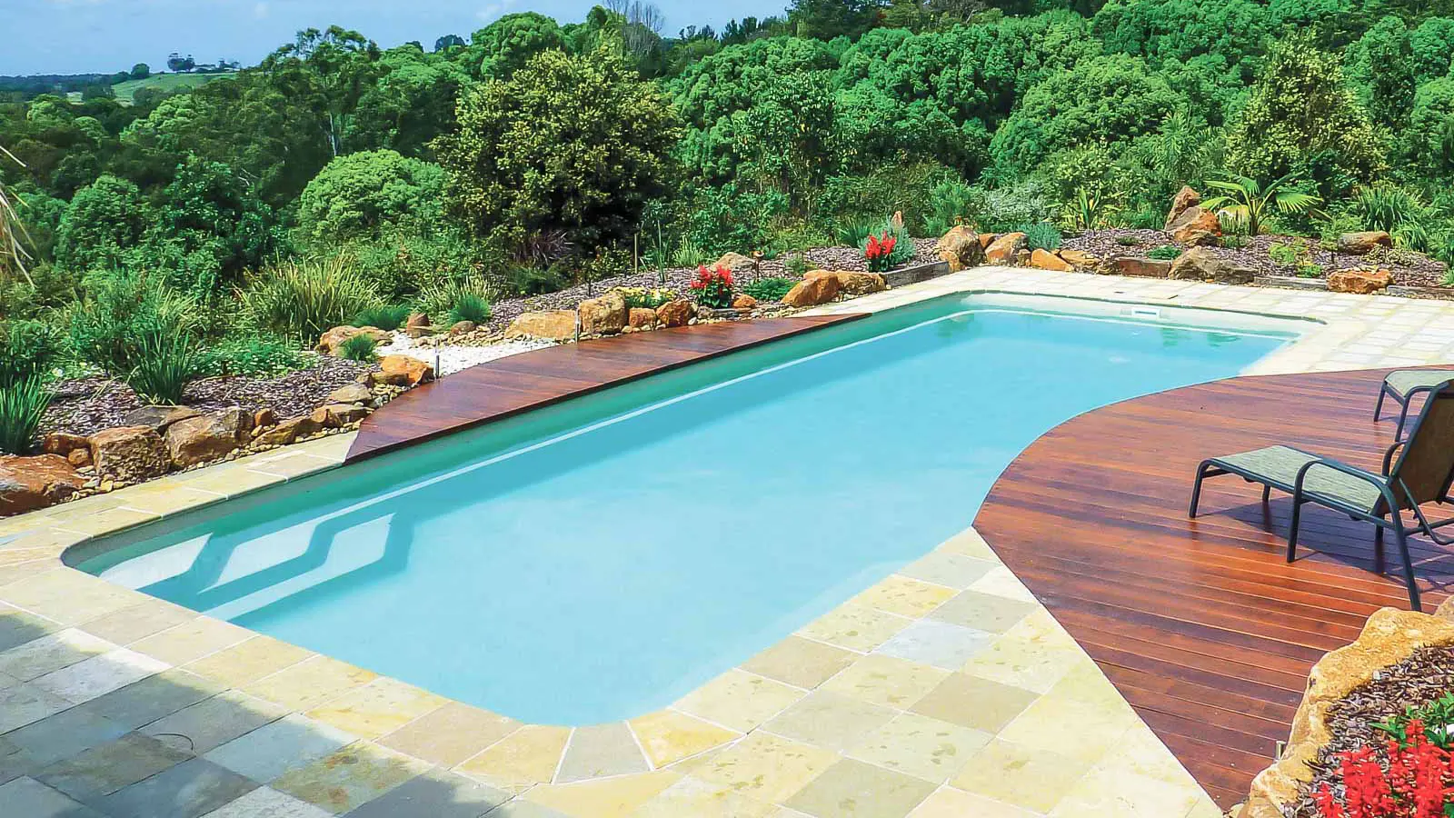 The Moroccan™ fiberglass pool design - Leisure Pools Houston