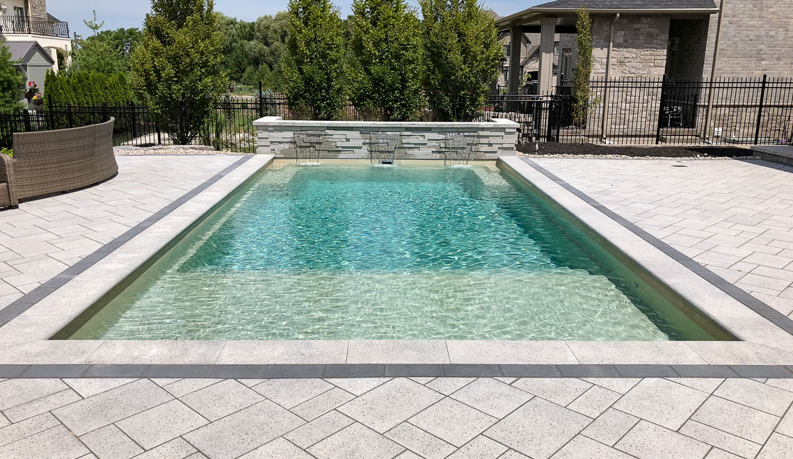 The Summit™ fiberglass pool design - Leisure Pools Houston