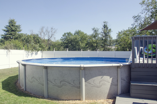 above ground pool - circle shape