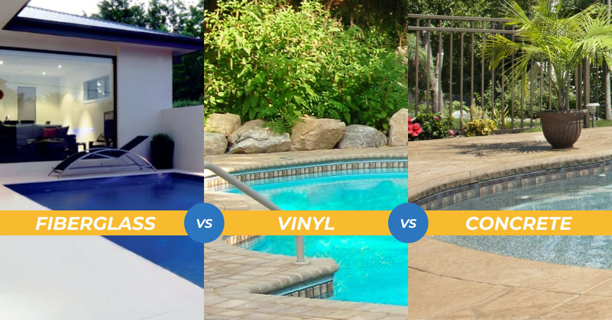 Fiberglass vs. Vinyl Pool vs. Concrete Pool