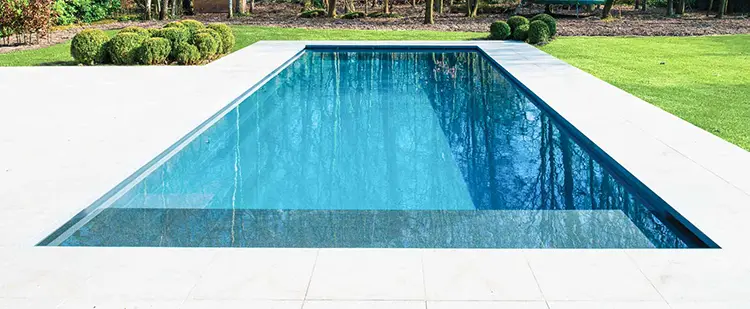 Leisure Pools Cube inground fiberglass swimming pool