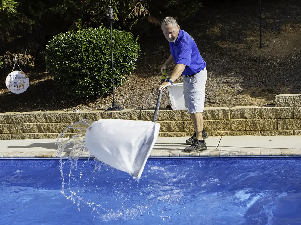 Remove leaves, debris and any other particles from your pool