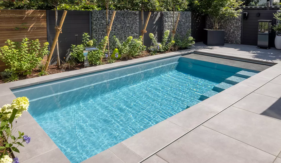The Linear fiberglass pool from Leisure Pools