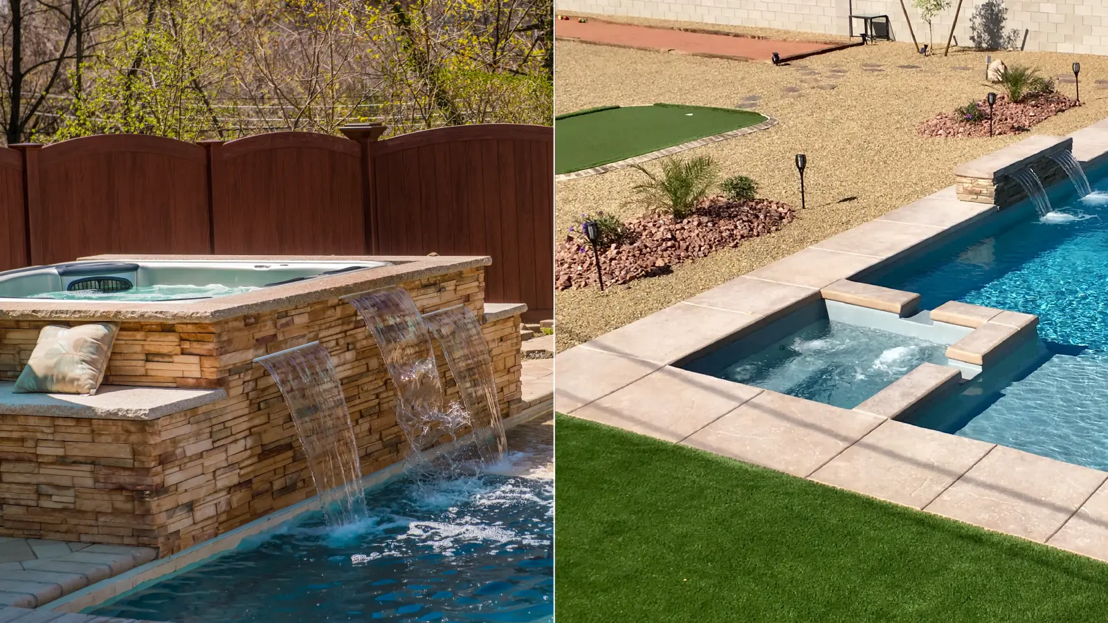 A Comparative Look at Fiberglass Pools with Spas Versus Stand-Alone Spas