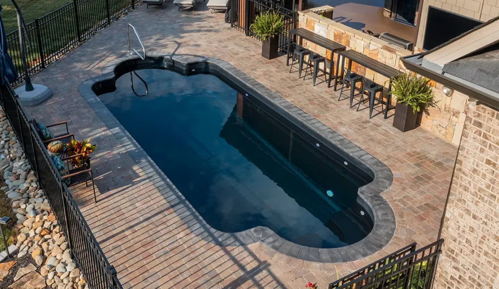 Leisure Pools Roman model in Ebony Blue color.
