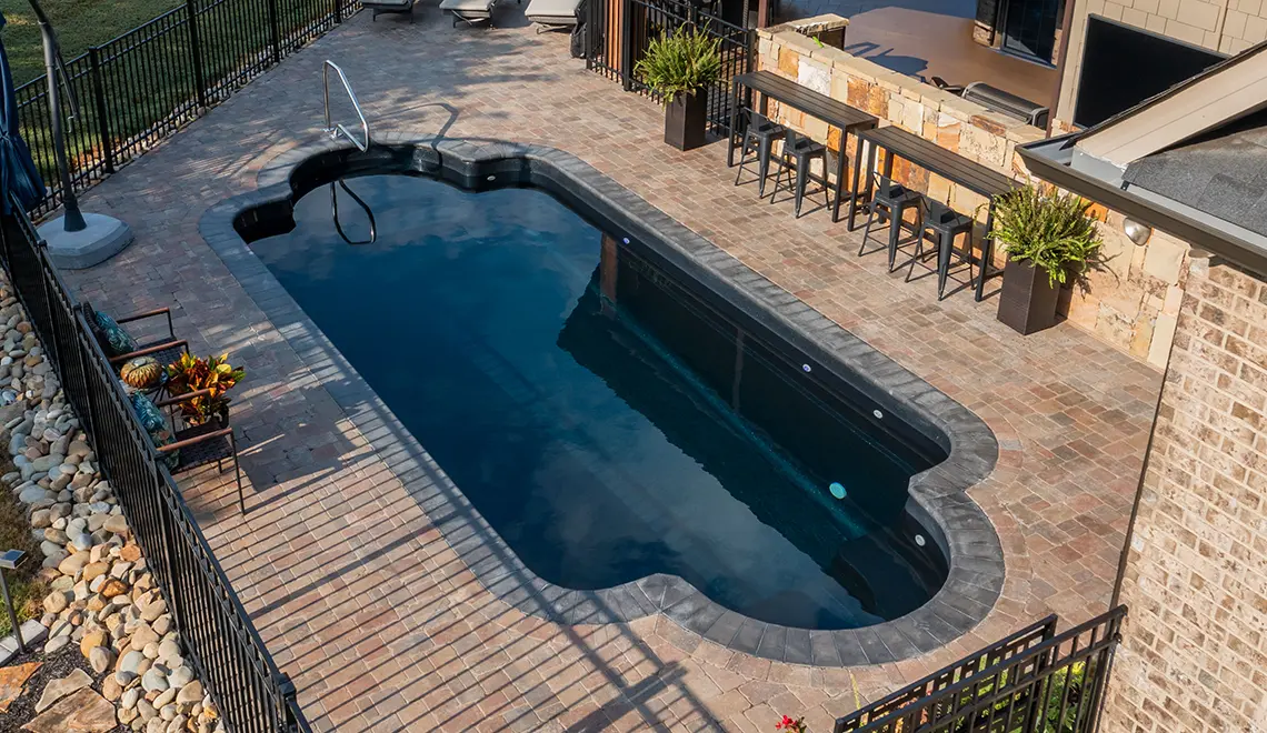 Leisure Pools Roman model in Ebony Blue color.