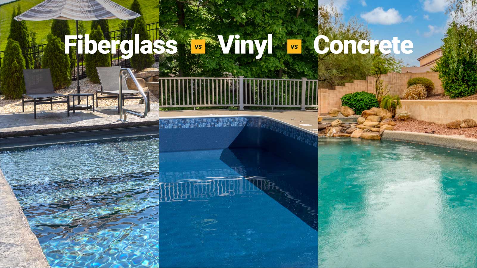 Fiberglass vs. Vinyl vs. Concrete Pools: 2025 Comparison Guide
