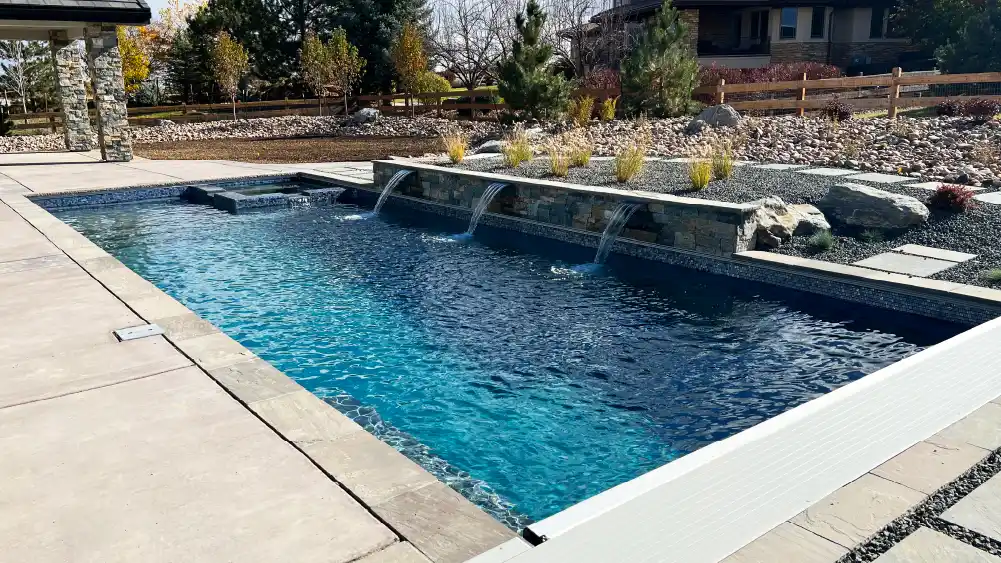 The Ultimate 40' in Graphite Grey installed by Northern Colorado Pools