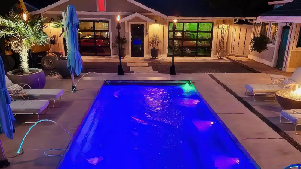 The Reflection 23’ in Sapphire Blue, installed by Blue Orca Pools