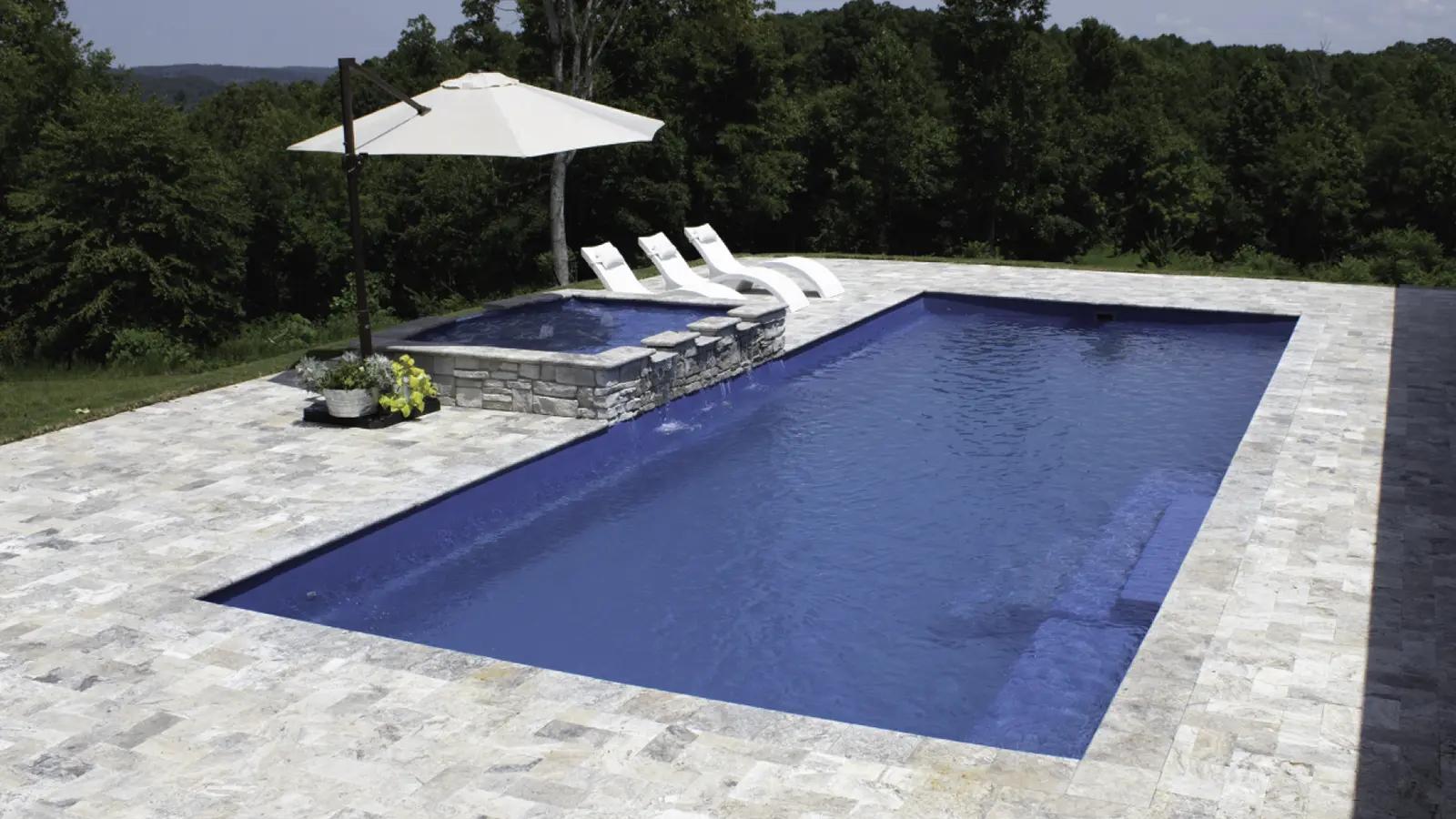 The Grand | Rectangular Pool with 8' Deep End - Leisure Pools