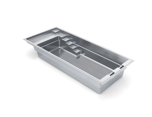 The Elite pool shape diagram