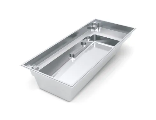 The Reflection with Splash Deck pool shape diagram