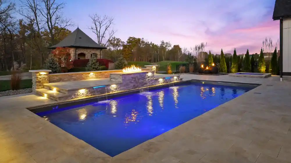 The Pinnacle 35 backyard pool