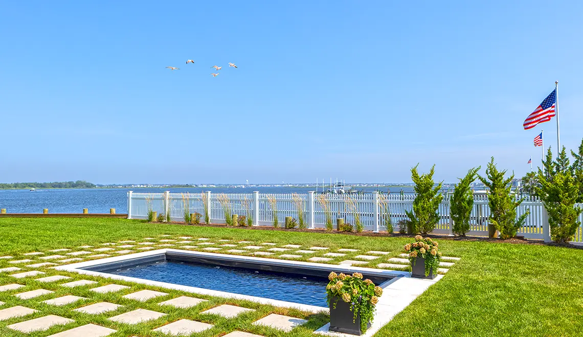 Leisure Pools Harmony Rectangular Fiberglass Pool