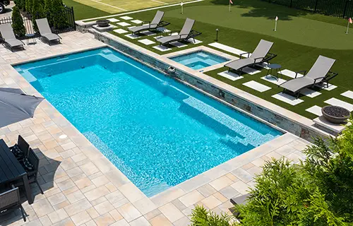 Leisure Pools Supreme Fiberglass Pool