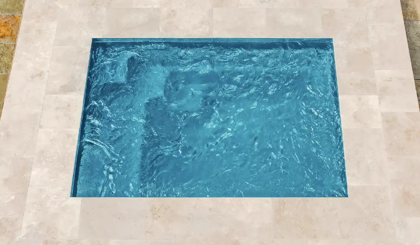 The Fiji Plunge pool in Aquamarine