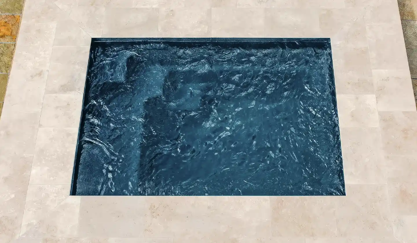 The Fiji Plunge pool in Ebony Blue