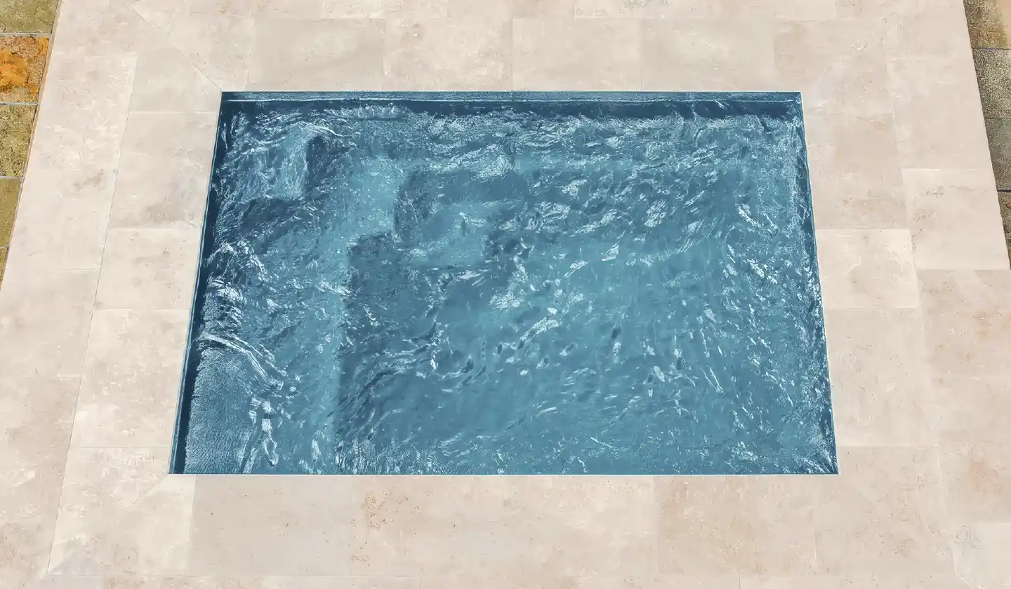 The Fiji Plunge pool in Silver Grey
