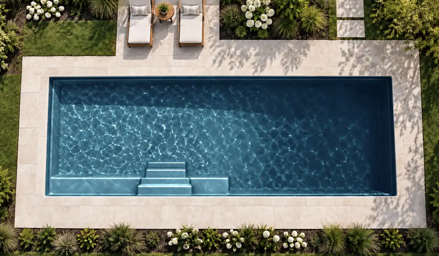 The Grand pool in Ebony Blue