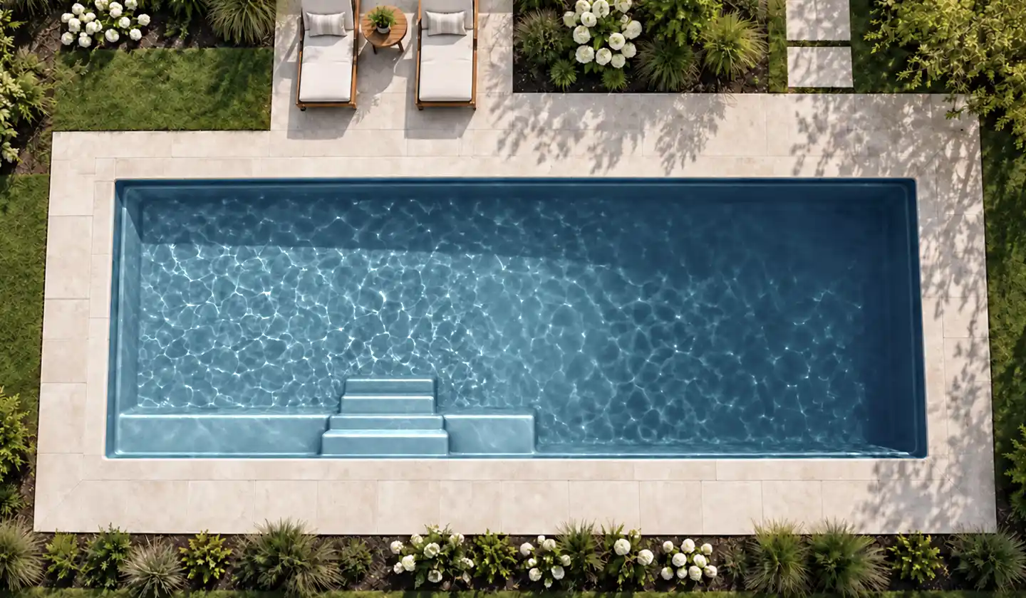 The Grand pool in Graphite Grey