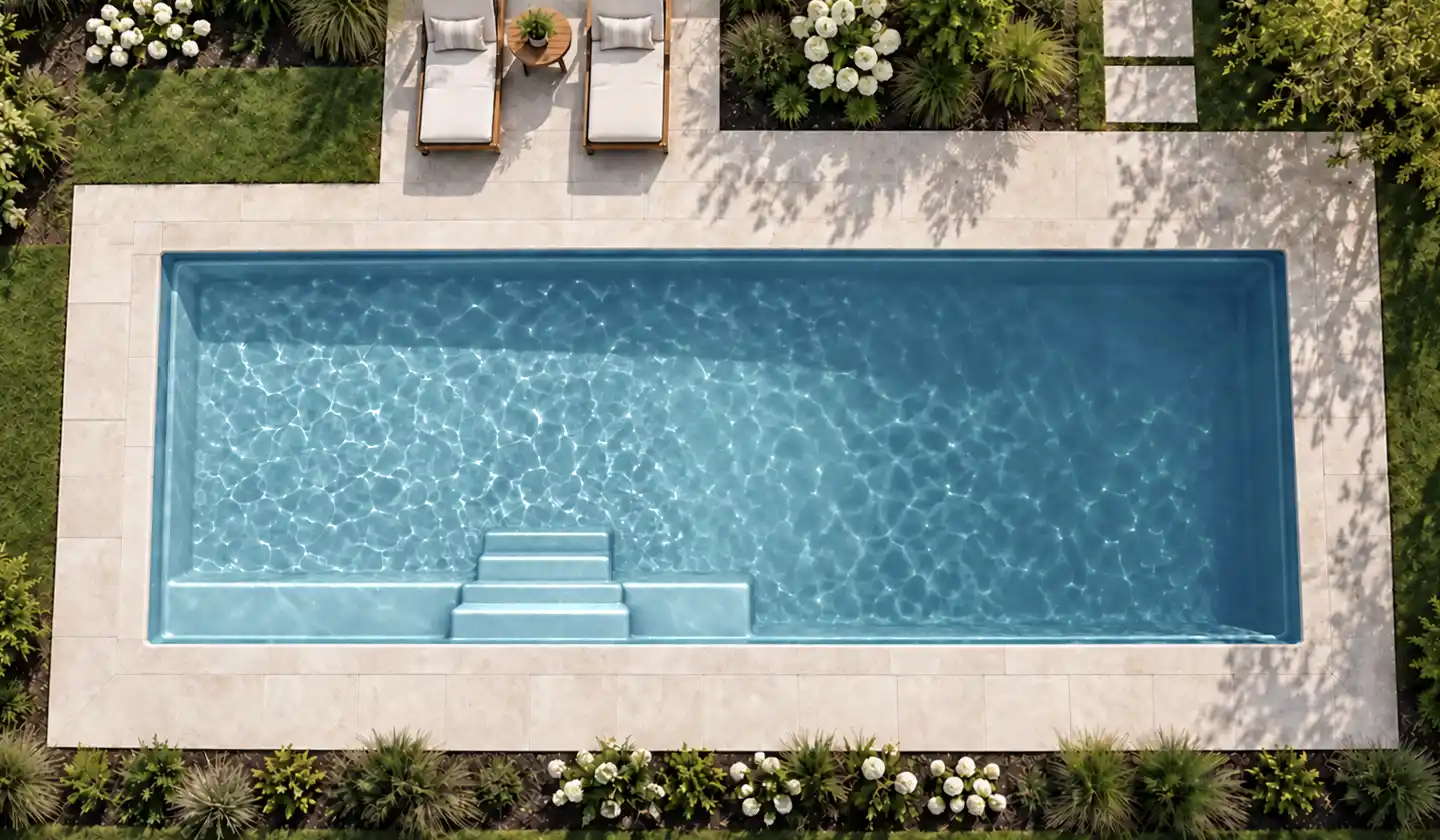 The Grand pool in Silver Grey