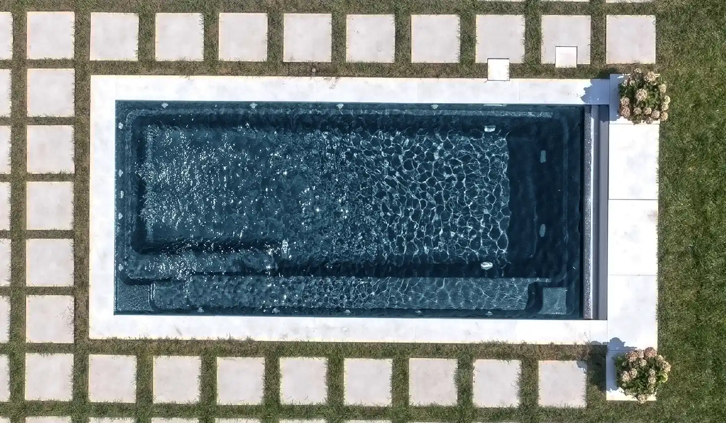 The Harmony pool in Ebony Blue