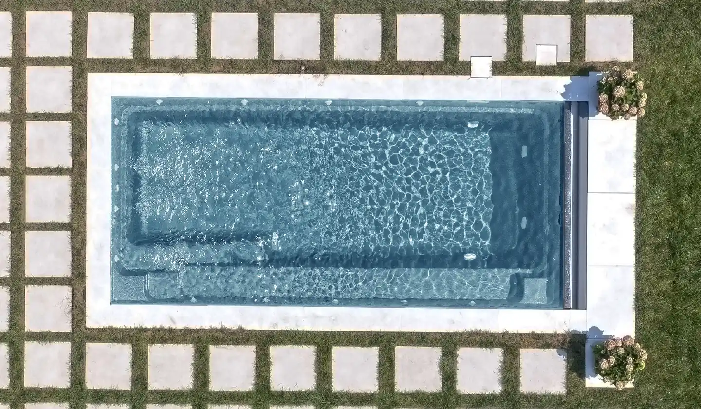 The Harmony pool in Silver Grey