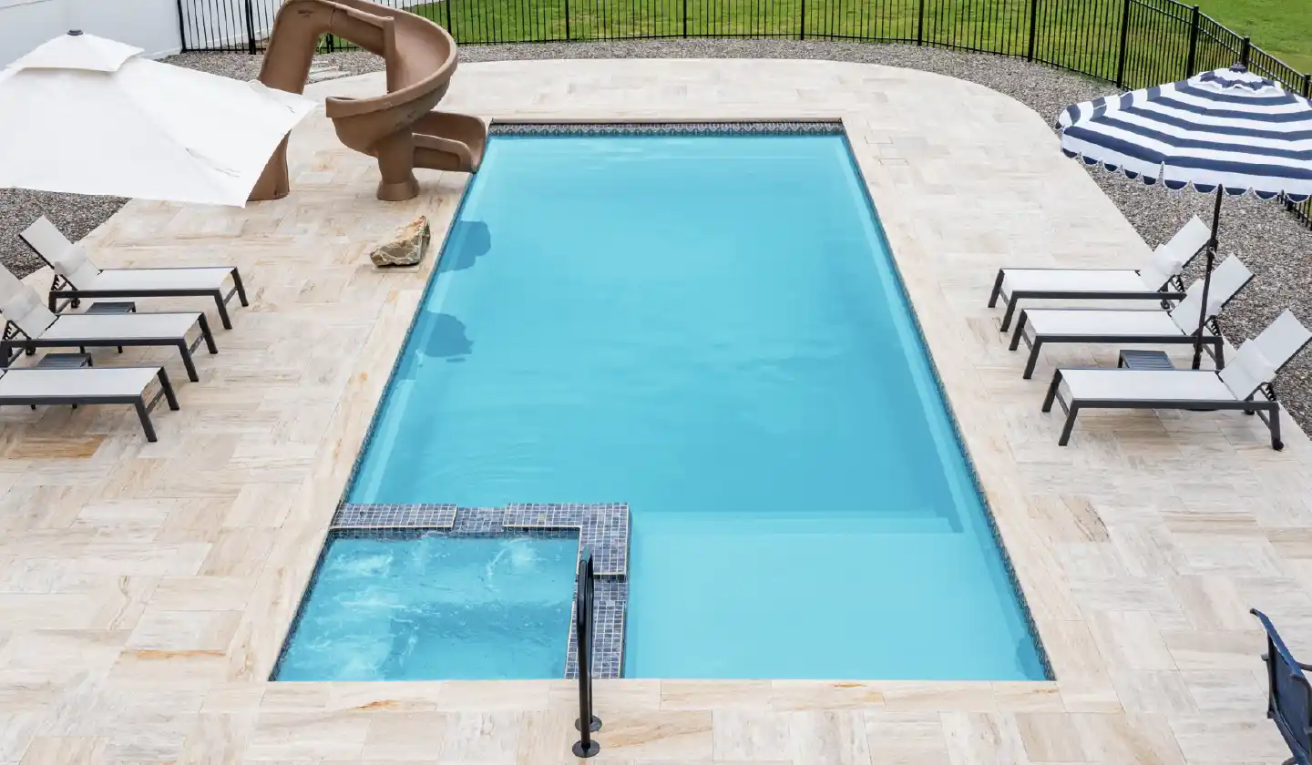 The Icon pool in Crystal Blue