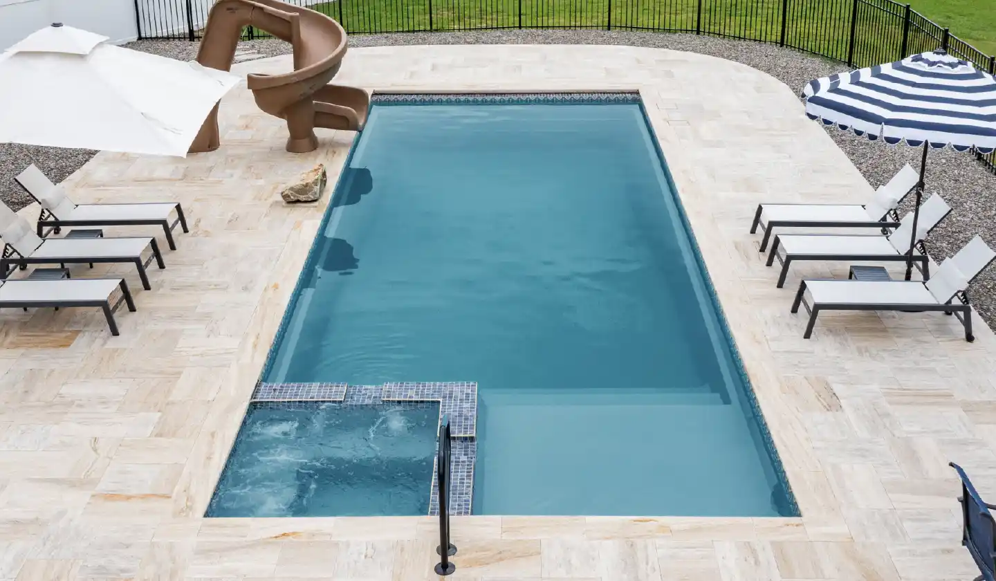 The Icon pool in Ebony Blue