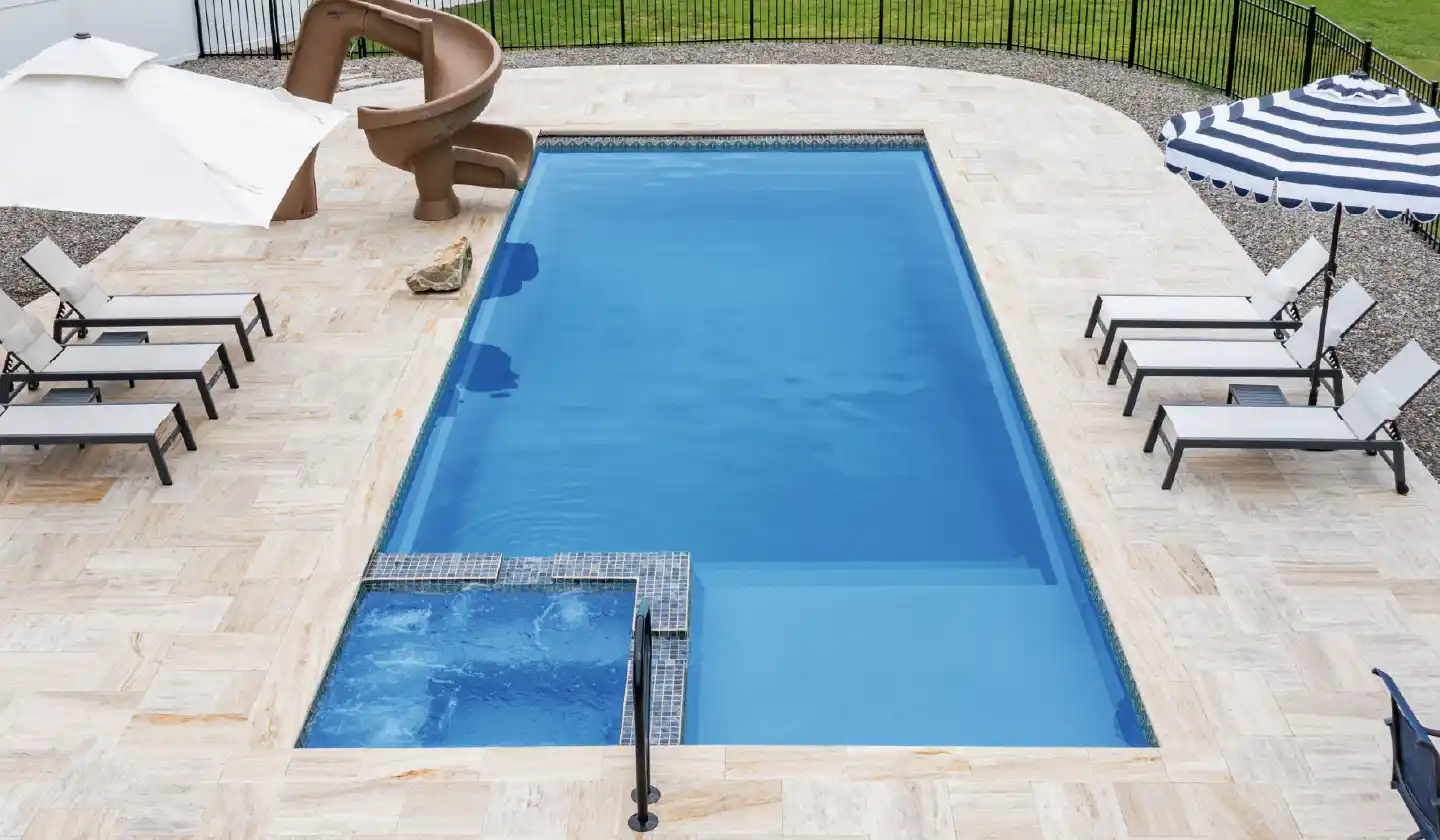 The Icon pool in Sapphire Blue