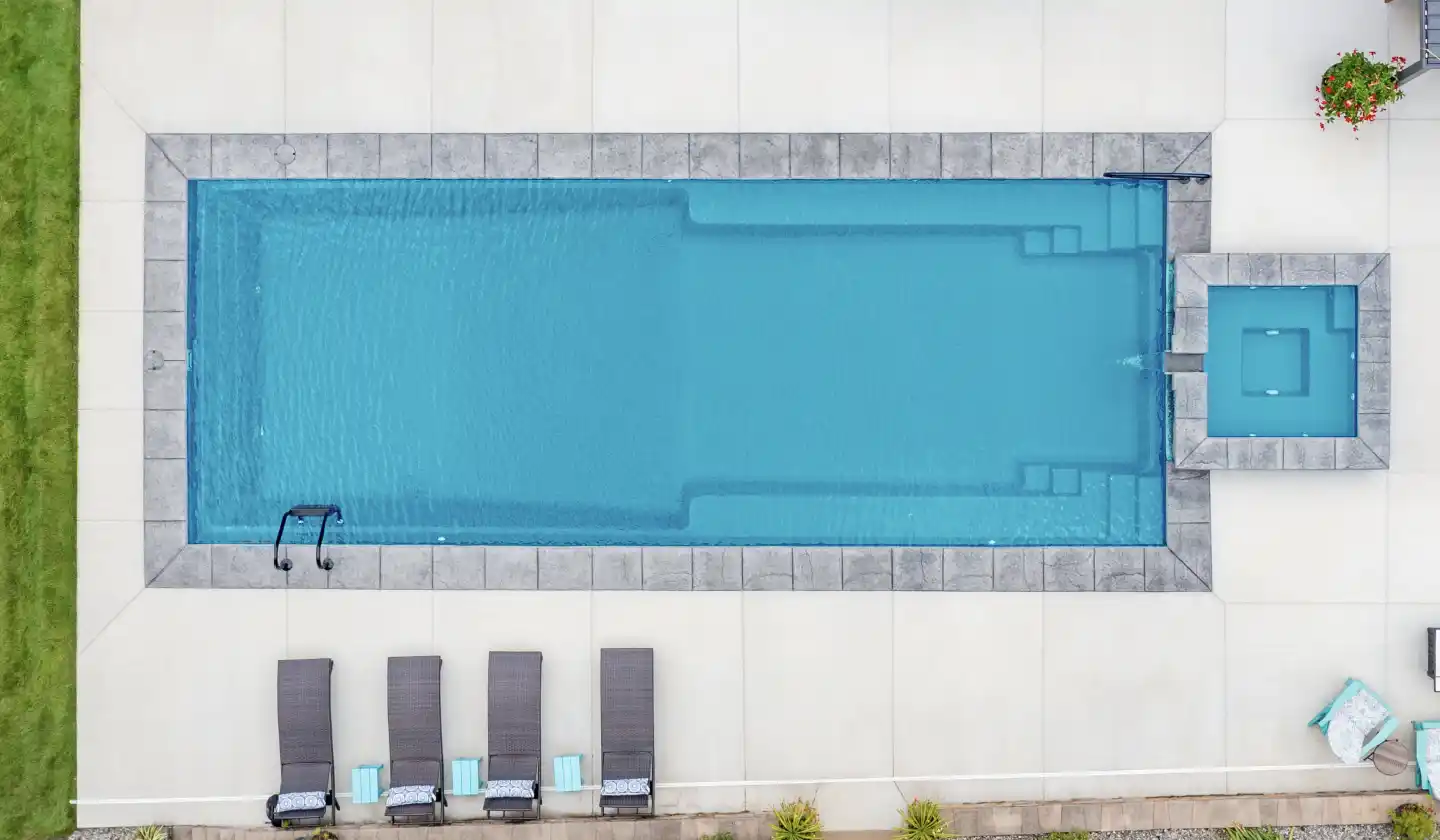 The Infinity pool in Aquamarine