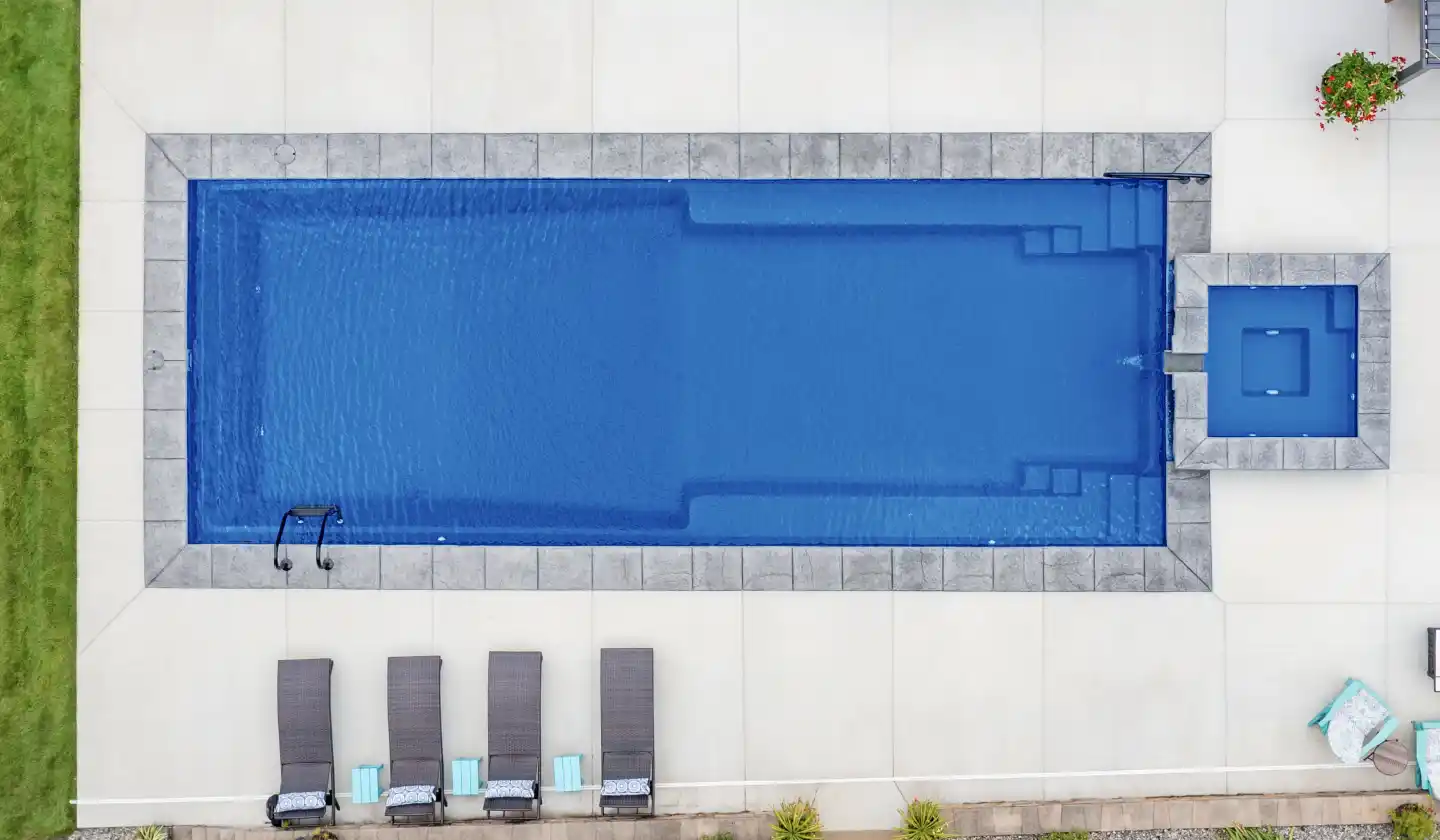 The Infinity pool in Sapphire Blue