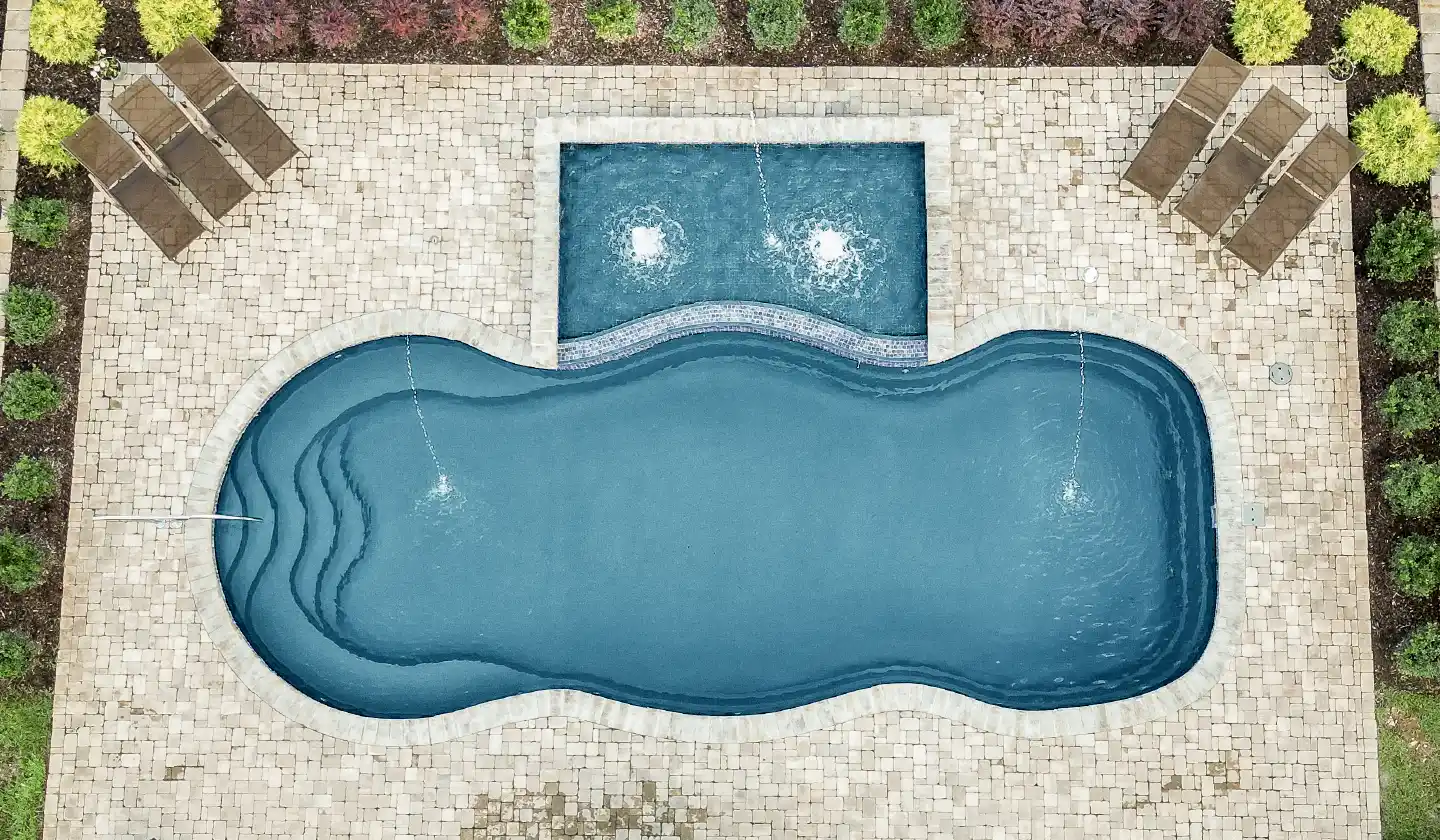 The Mediterranean pool in Graphite Grey