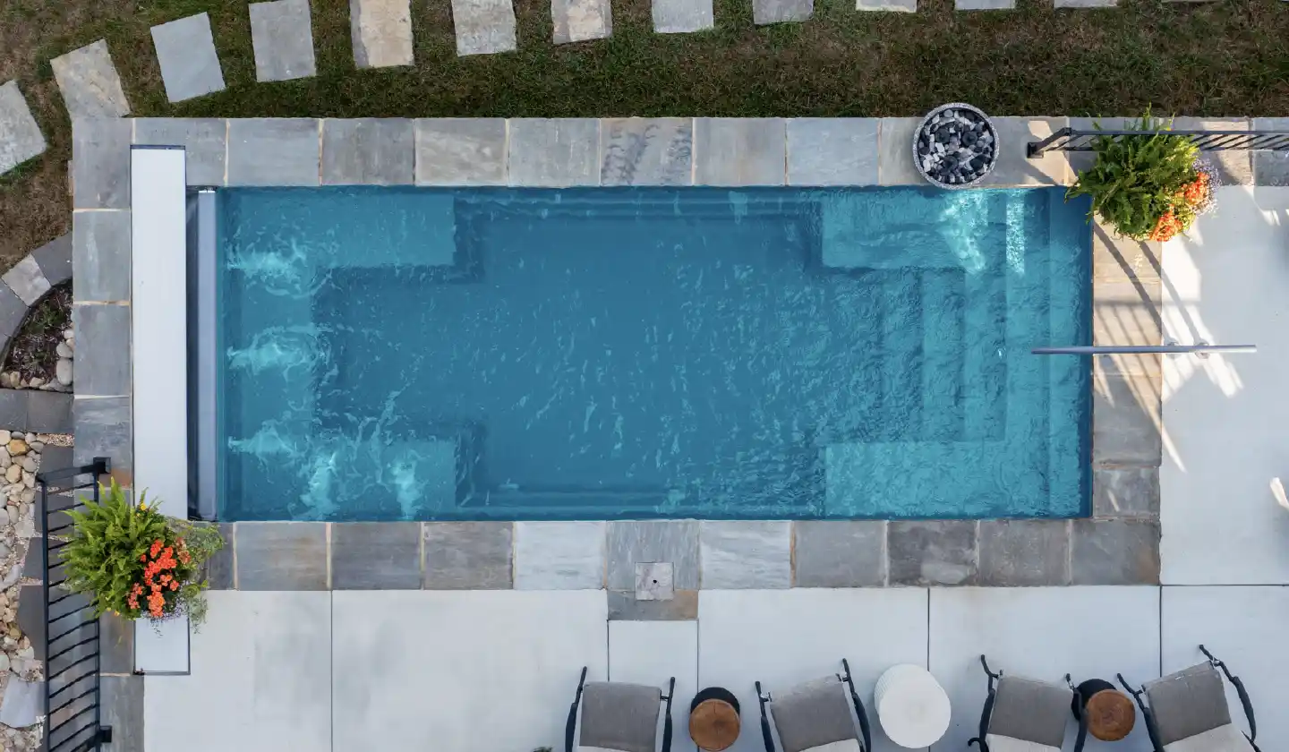 The Palladium Plunge pool in Aquamarine