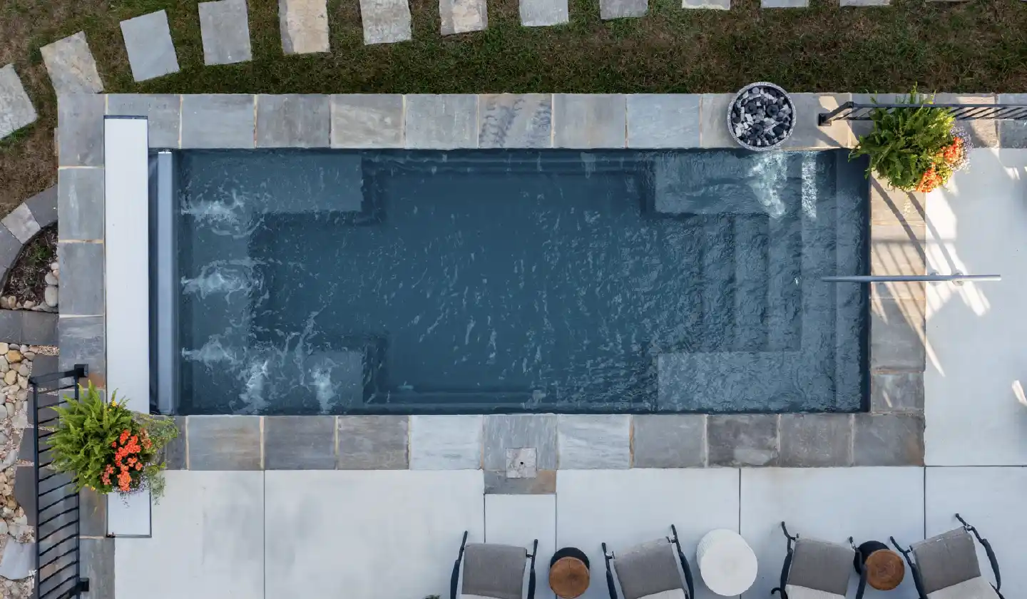 The Palladium Plunge pool in Graphite Grey