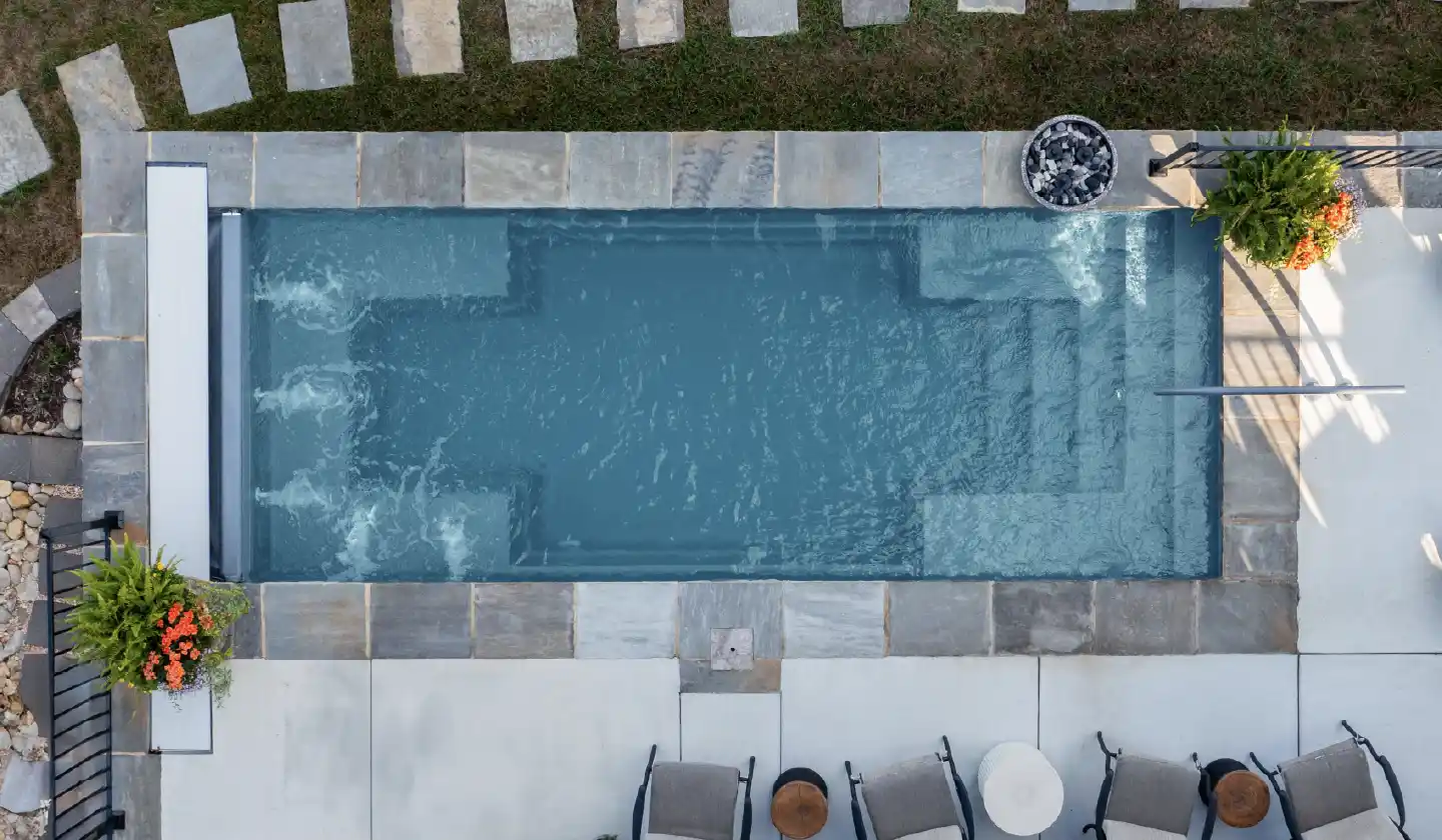 The Palladium Plunge pool in Silver Grey