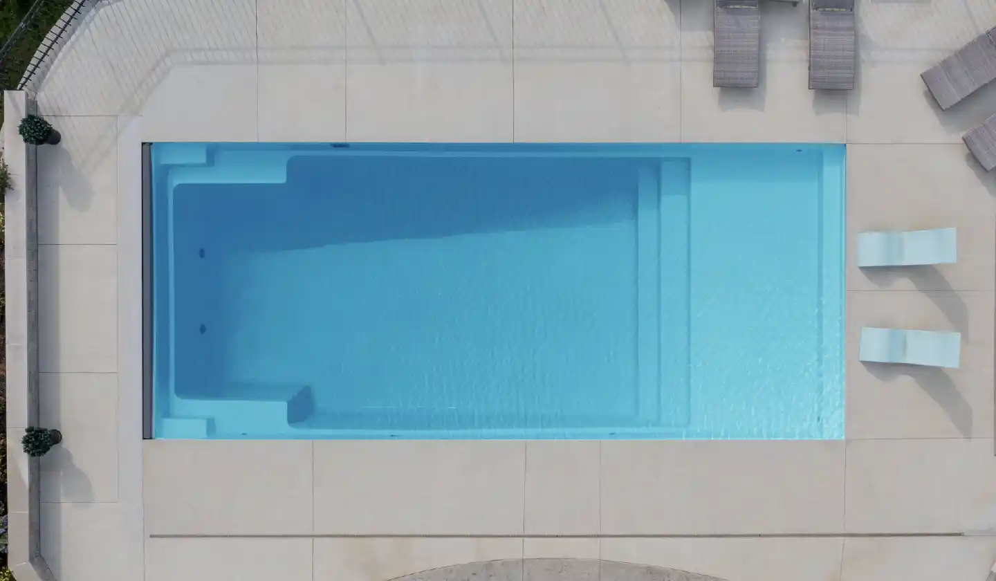 The Pinnacle pool in Crystal Blue
