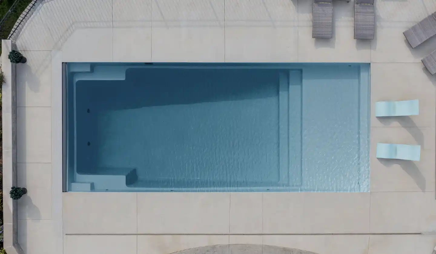 The Pinnacle pool in Graphite Grey