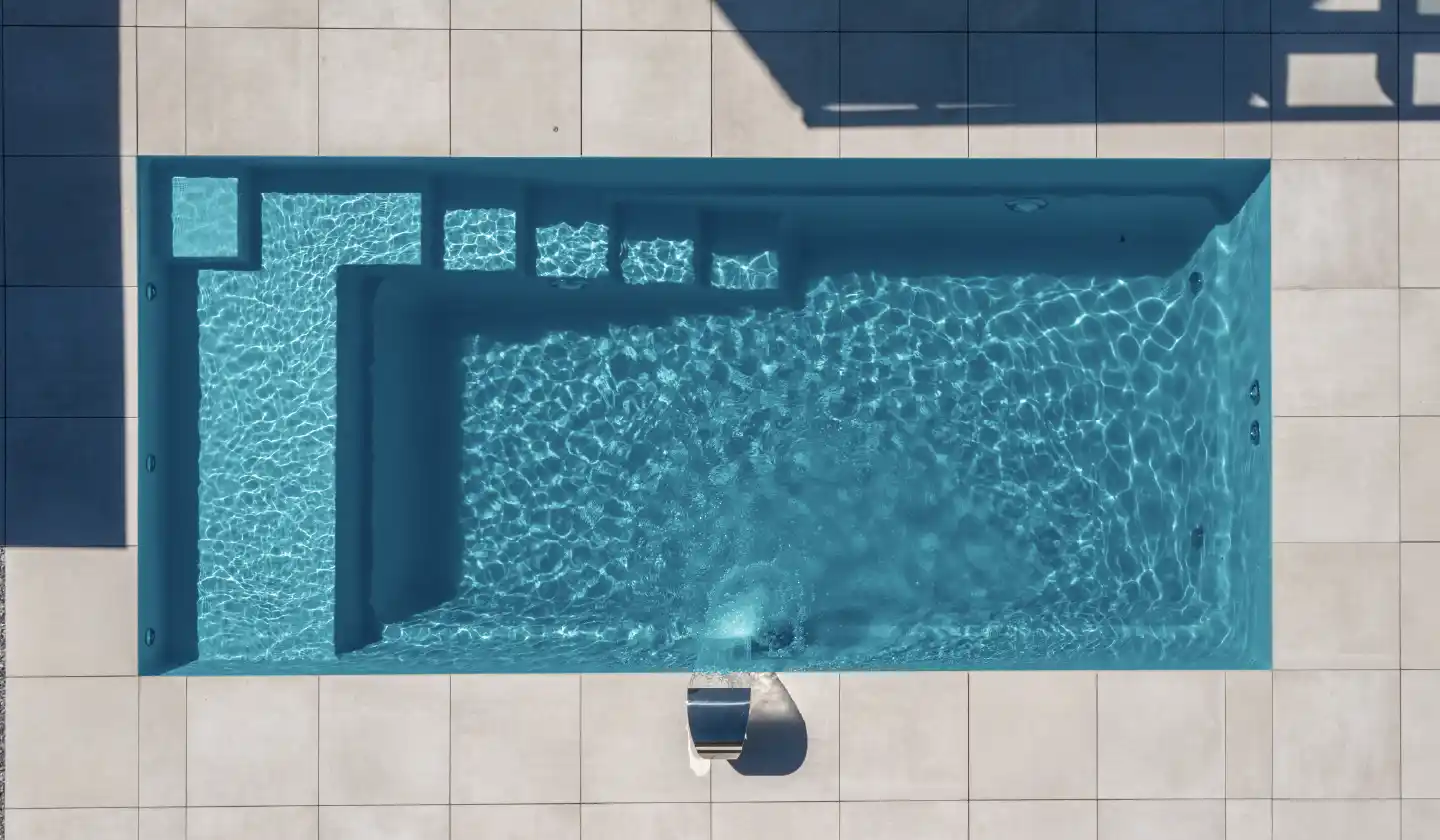 The Precision pool in Aquamarine