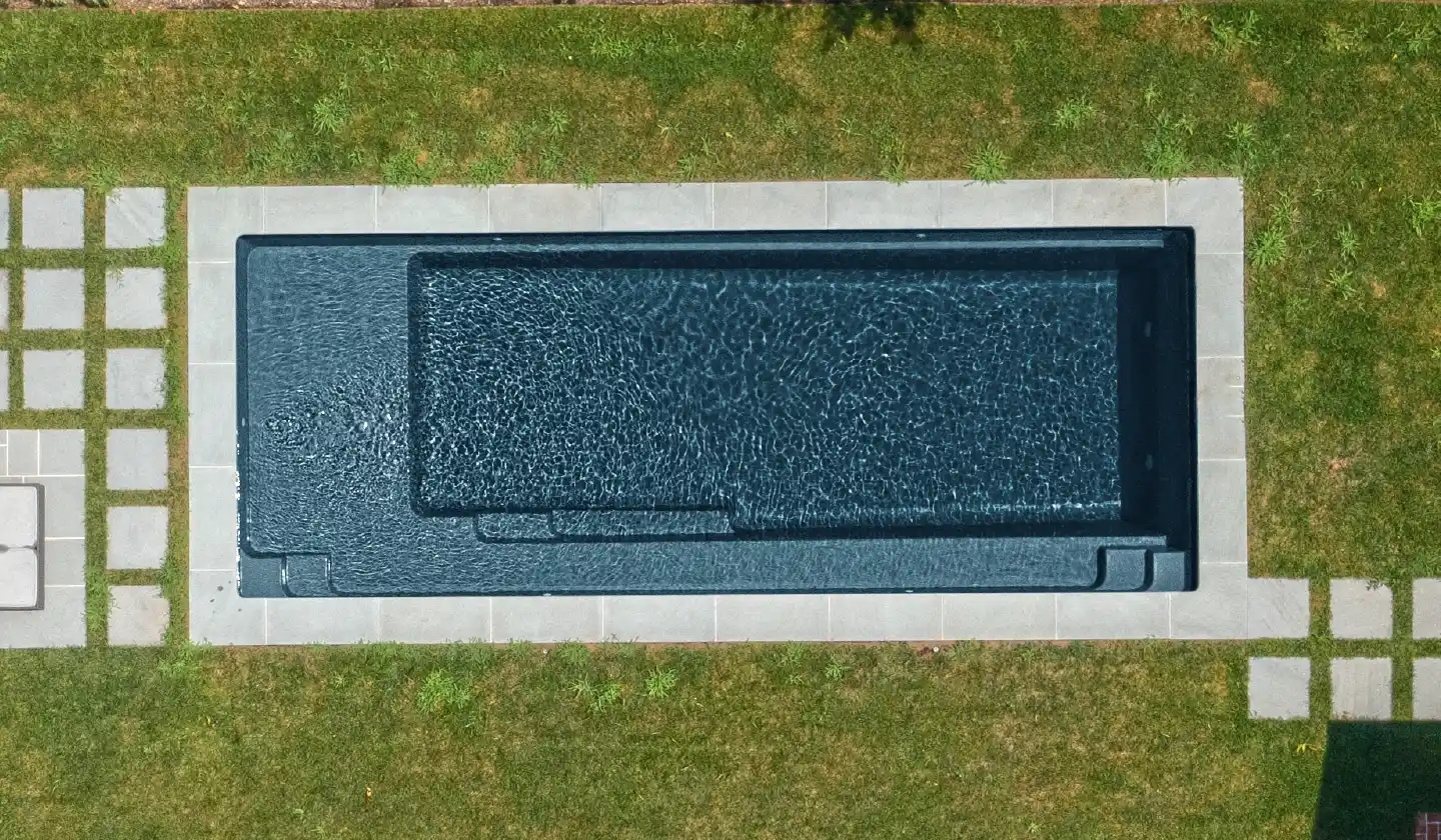 The Reflection with Splash Deck pool in Ebony Blue