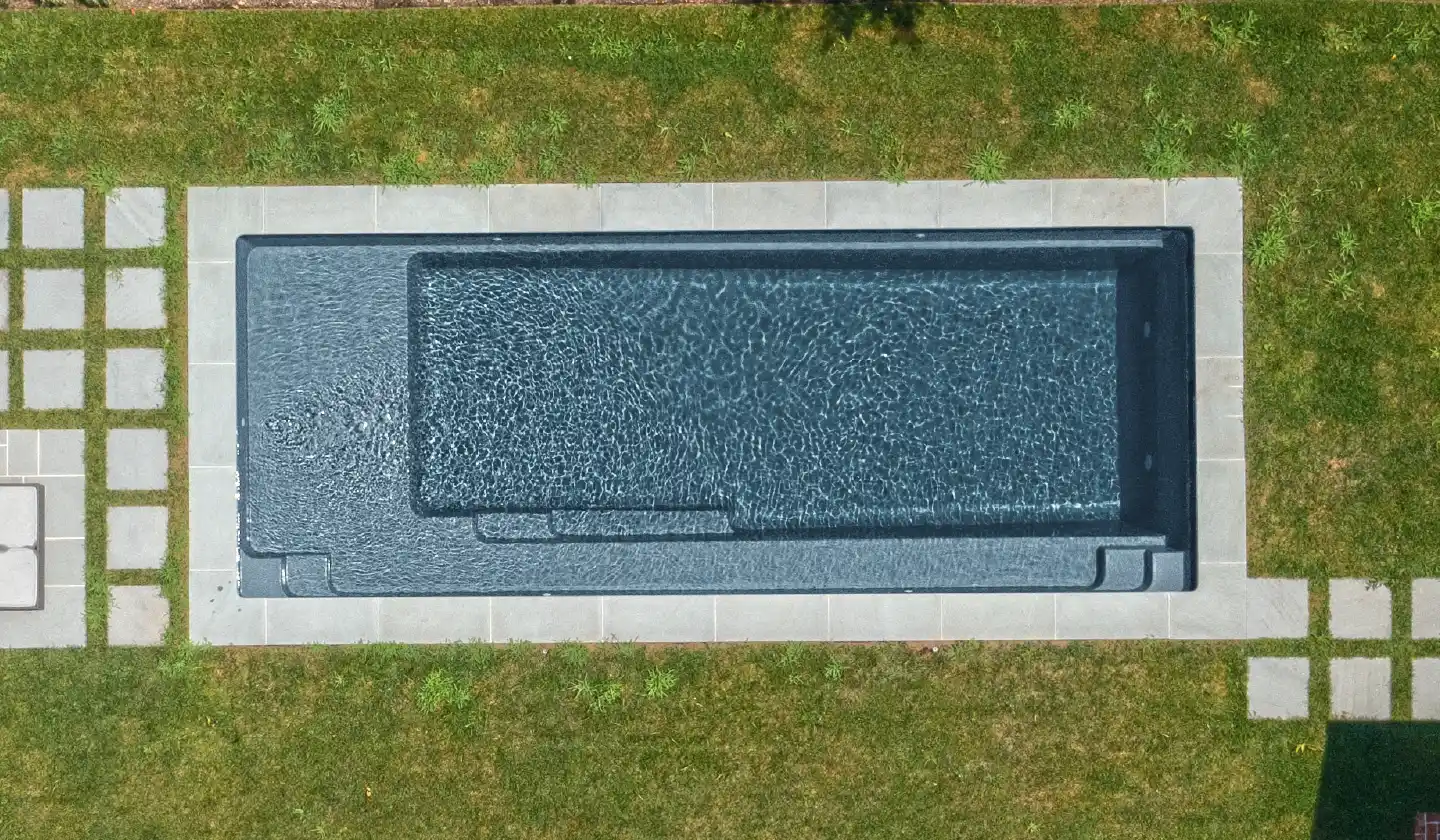 The Reflection with Splash Deck pool in Graphite Grey
