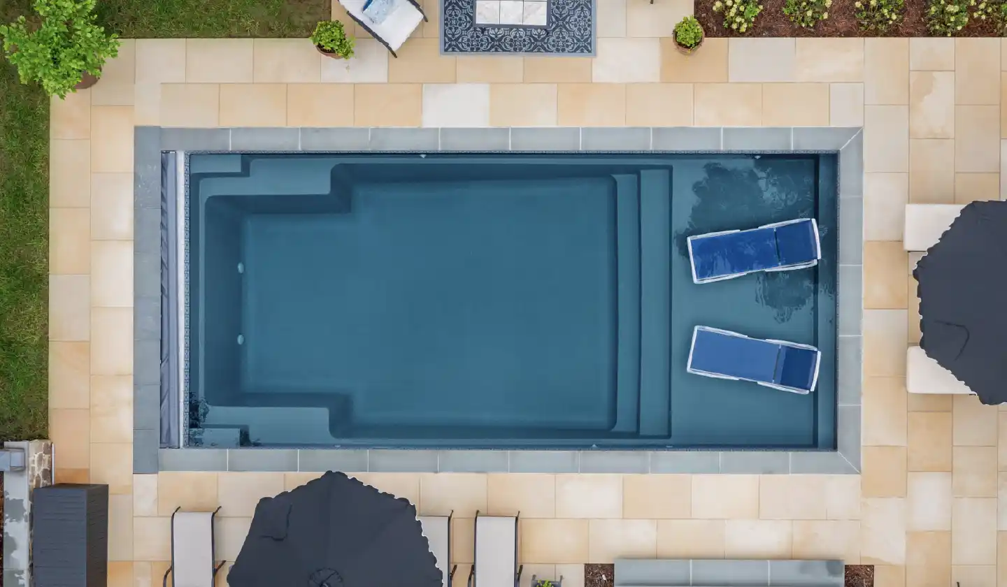 The Summit pool in Ebony Blue