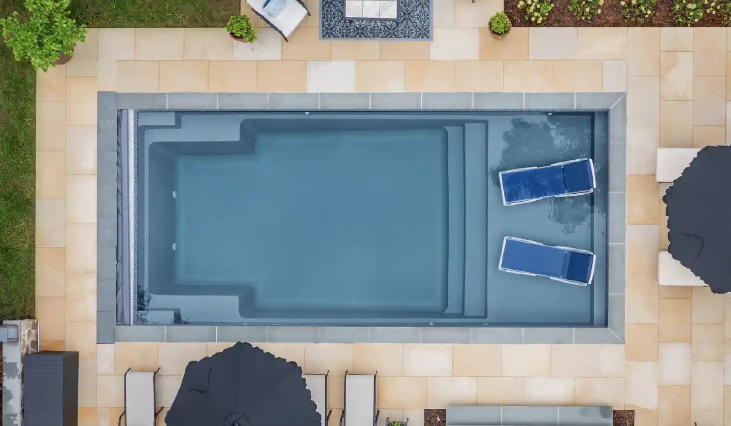 The Summit pool in Graphite Grey