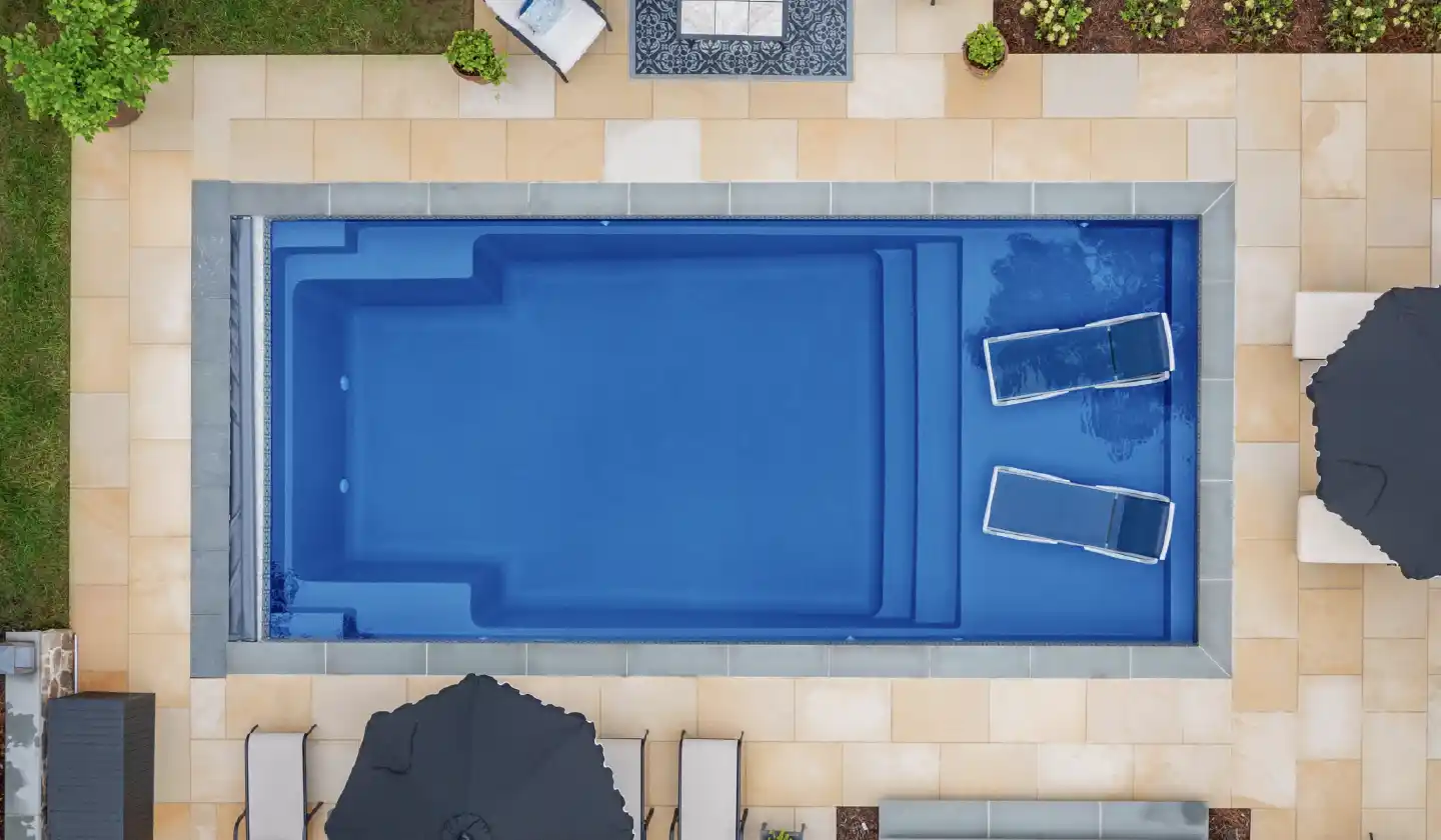 The Summit pool in Sapphire Blue