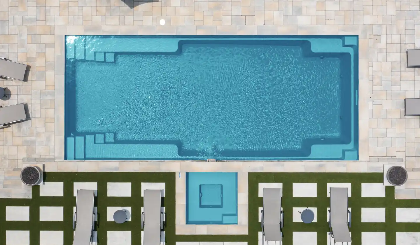 The Supreme pool in Aquamarine