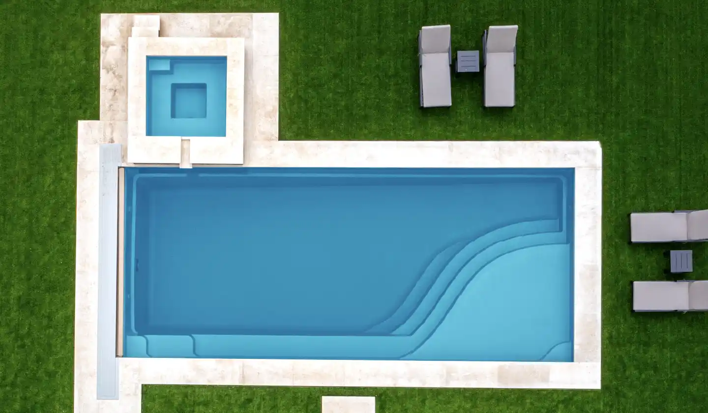 The Wave pool in Crystal Blue