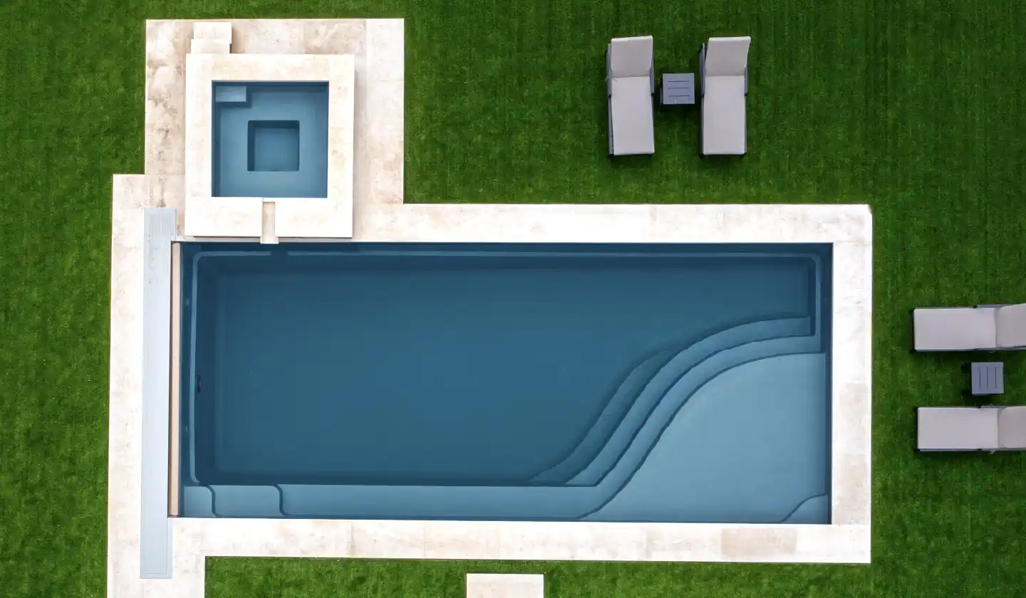 The Wave pool in Graphite Grey
