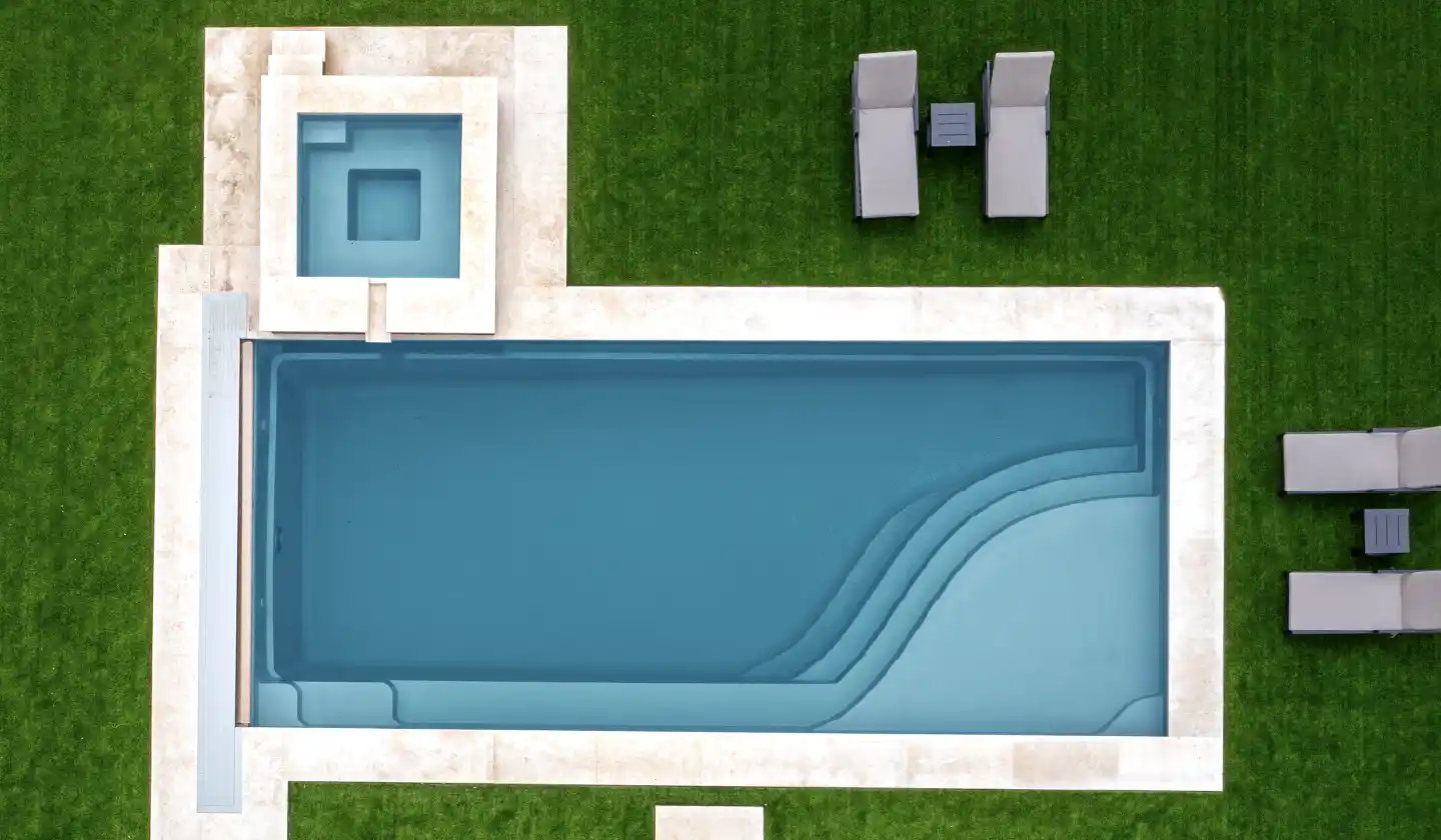 The Wave pool in Silver Grey